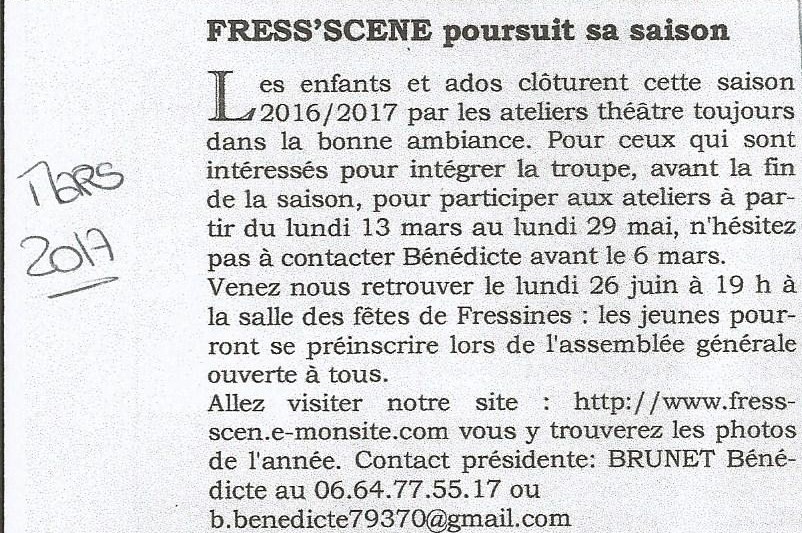 Article fressines info